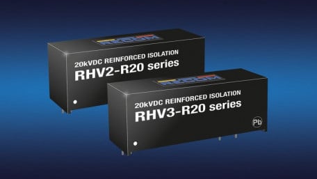 RECOM Announces the RHV2 and RHV3 Series of UltraHigh Isolation DCDC Converters