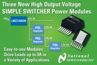 National Semi Adds Three High Output Voltage Products to SIMPLE SWITCHER Power Module Family