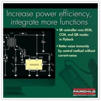 Fairchild Synchronous Rectification Controller is Compatible to Flyback & Forward Topologies