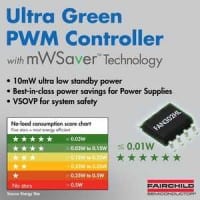Fairchild PSR/SSR Mixed PWM Controller Provides Ultra-Low Standby Power Under 10mW for Portable Device Chargers