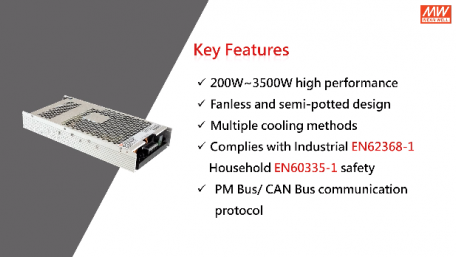 MEAN WELL Introduces UHP-2500-36 Fanless Conduction-cooled Power Supply