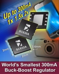 Semtech Announces New 300mA Buck-Boost Regulator