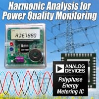Analog Devices Energy Metering IC Provides High Accuracy Harmonic Analysis for Advanced Power Quality Monitoring