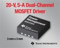 TI Introduces Fast 4 and 5A Two-Output MOSFET Drivers for Telecom and Server Power Supplies