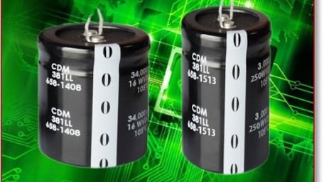 Cornell Dubilier Electronics Inc Introduces its 381LL Series of Longlife Snapin Aluminum Electrolytic Capacitors