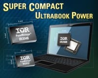 IR Introduces Two Complete Ultrabook Vcore Solutions to Shrink Footprint and Extend Battery Life