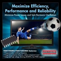 Fairchild Semiconductor’s LED Backlight Boost Switches Reduce Power Losses, Minimize Sub-Harmonic Oscillation in High-Power LED Applications