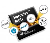 TI’s new Automotive Hercules TMS570 ARM safety microcontrollers, Power Management IC (PMIC) and Motor Driver