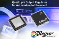 Allegro MicroSystems Adds Quad-Output Regulator for Automotive Infotainment