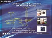 Micrel Launches High-Side N-Channel MOSFET Driver With Integrated Charge Pump In An Ultra-Small Four-Pin Package