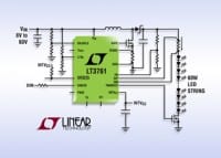 60V, LED Controller with Internal PWM Generator for Boost, Buck or Buck-Boost High Current LED Applications