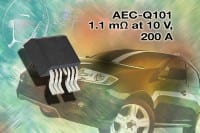 Vishay 40V N-Channel TrenchFET Features RDS(on) of 1.1 m&Omega; and Drain Current of 200A