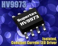 Isolated LED Driver from Supertex Reduces Component Count in Solid-State Lighting Applications