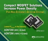 Alpha and Omega’s New 80V and 100V MOSFETs Offer Lowest RDS(on) in Tiny DFN Package