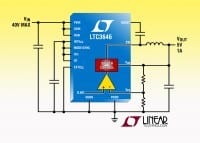 40V/1A Synchronous Buck Converter Can Step 36V Down to 3.3V