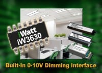 iWatt Flickerless SSL LED Driver is Optimized for Commercial Lighting and Wireless Lighting