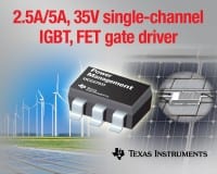 Texas Instruments Targets IGBT and SiC FET Designs with New Gate Drivers