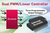 Intersil’s ISL6446A Dual PWM/Linear Controller Provides Efficient, Flexible Single-Chip Solution