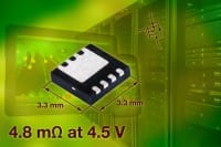 20-V P-Channel FET in 3.3-mm Square Package with On-Resistance of 4.8 m&Omega; Added by Vishay