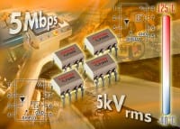 Toshiba Extends Family of Extended-Temp, Low-Current-Drive, High-Speed Optos
