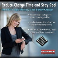 Fairchild’s Eco-Friendly Battery Charger Reduces Charge Time and Powers USB Peripherals