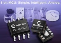 8-bit PIC MCUs with Integrated Op Amps Intro’d by Microchip