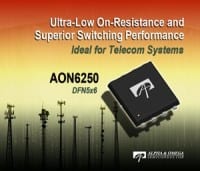 Alpha and Omega Delivers “Lowest” On-Resistance in a DFN5x6 with 150V Power MOSFET