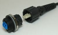 LC Duplex and 7/8 Power Output Connectors for Fiber and Power Distribution Cabinets