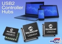 Programmable USB Controller Hubs Support USB2 and HSIC, Low-power Modes