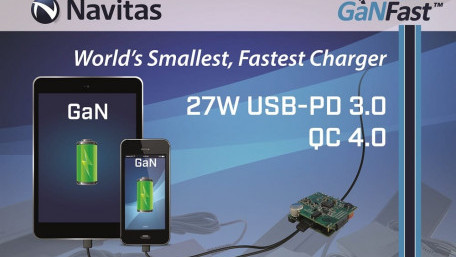 GaN enables 27W Quick Charger Reference Design to Pack 1.2W/cc