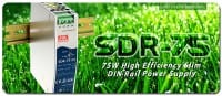 75W High-Efficiency Slim DIN Rail Power Supply