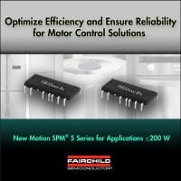 Small Home Appliances Targeted by Fairchild’s New Motion SPM 5 Series