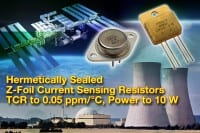 Hermetically-Sealed Z-Foil Current-Sensing Resistors for High-Power Applications