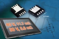 Vishay Expands Gen III P-Channel Offering With -40 V and -30 V FETs in PowerPAK Packages