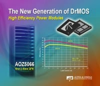 New Generation of High-Efficiency DrMOS Power Modules from AOS