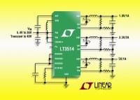 Triple-Output Step-Down Switching Regulator with 100% Duty Cycle Operation
