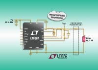 USB 5V, 2.5A, 42V Input Synchronous Buck with Cable Drop Compensation