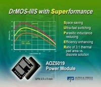 Third-Generation DrMOS-IIIS Power Modules are in an EZPair Package