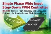 Controller Delivers High Accuracy and Light Load Efficiency for Industrial POLs