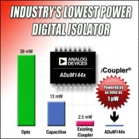 ADI Expands offering with Lowest Power Digital Isolators