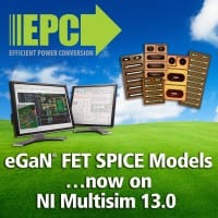 EPC now Included in NI Multisim 13.0 Enhanced SPICE Circuit Simulation and Design Software