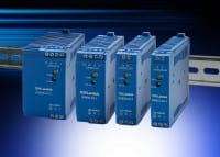 High-Efficiency DIN Rail Mount Power Supplies Feature Compact Sizes