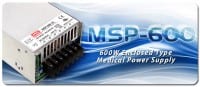 600W Enclosed Medical Power Supply Added by Mean Well