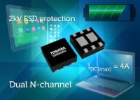 Toshiba Launches Dual MOSFET for Mobile Device Charging