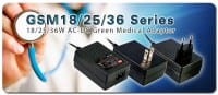 Mean Well adds 18/25/36W AC-DC Green Medical Adaptors