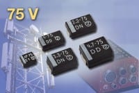 Solid Tantalum SMD Chip Capacitors now with Industry-High 75V Ratings