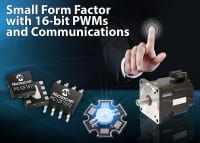 8-bit PIC MCUs have Three 16-bit PWMs in 8-pin Packages