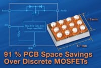 Bi-Directional Battery Switch in WCSP Package Saves 91% PCB Space