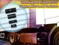 Cylindrical VTAZ Foil Resistors Replace Wirewounds with Greater Precision