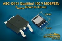 Vishay Offers AEC-Q101-Qualified FETs Featuring ThunderFET&reg; Technology